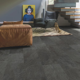 Кварцвинил Quick-Step Сланец чёрный AMCL40035